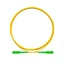 Optic Fiber Patch Cord Simplex SC/APC to SC/APC Single Mode Fiber, OFNR,Yellow 3.0mm jacket, 1m ; Grade - Cable type